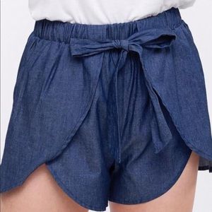 Chambray Shorts